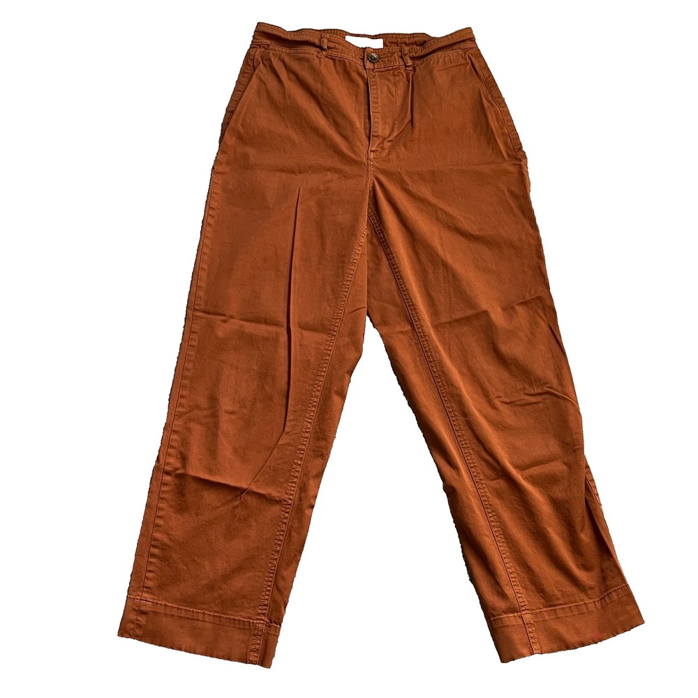 Everlane Rust Brown Chinos Khakis‎ 98% Cotton Womens 2